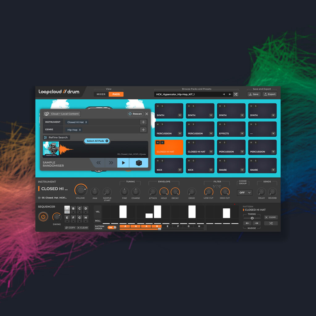 Loopcloud Drops Drum 1.5 To Help You Effortlessly Create Beats and Kits For Your Productions