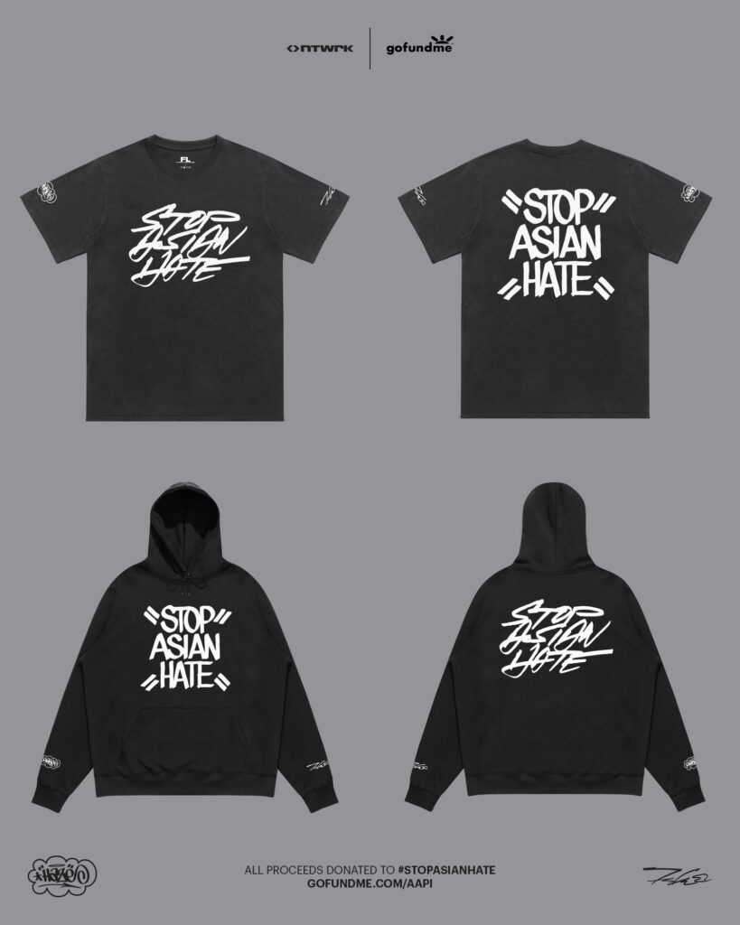 Artists Futura & Haze Team Up For “Stop Asian Hate” Charity Hoodie & T-Shirt