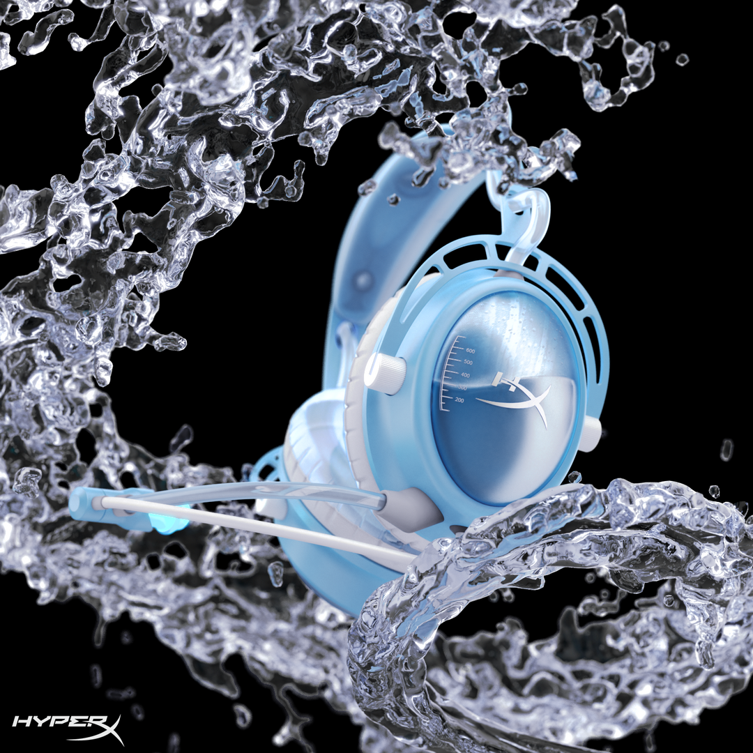 HYPERX is making a huge splash with the world’s first ever CLOUD2O Hydration Headset
