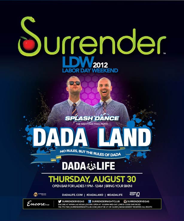 Club Flyers: Sewer Art or EDM Culture Cipher? Dada Life, Labor Day Weekend at Encore at Wynn Las Vegas
