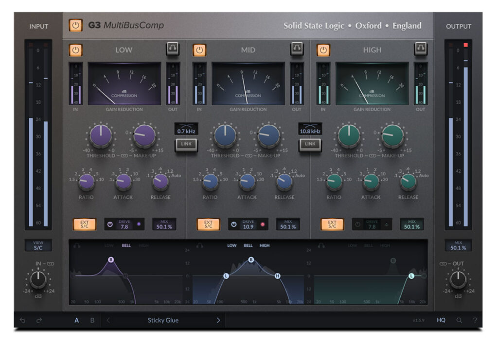 Solid State Logic Unveils the G3 MultiBusComp Plug-In: Next-Level Compression Technology at Your Fingertips
