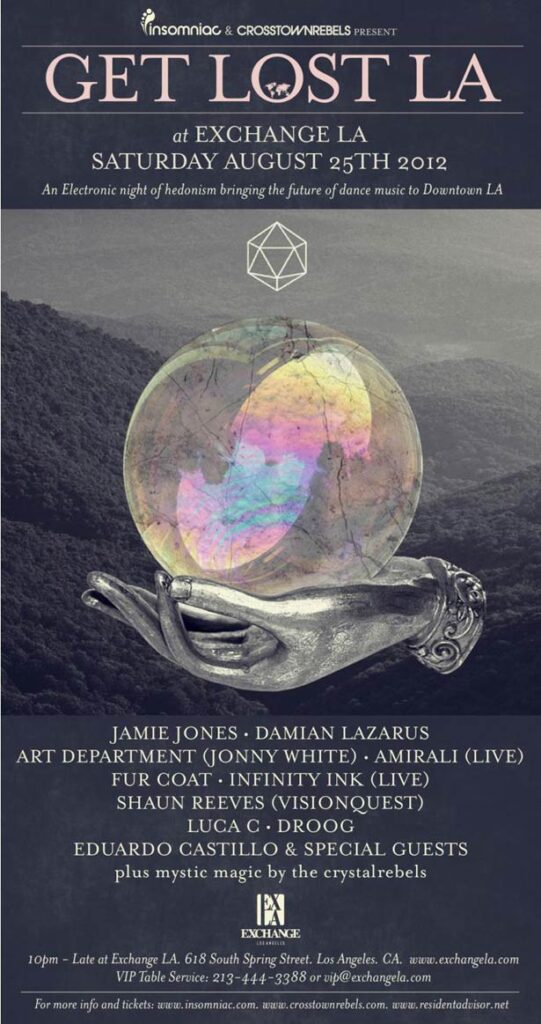 Los Angeles Prepares to Get Lost…Again. Damian Lazarus and Crosstown Rebels at Exchange