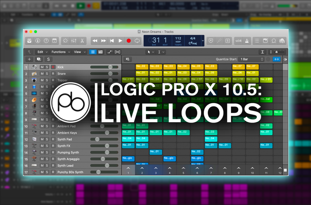 Point Blank Shows How to Copy and Record Live Loops in Logic Pro X 10.5