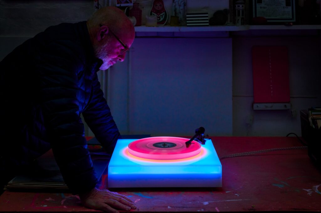Brian Eno & London’s Paul Stopler Gallery Launch Very Limited, Color-Changing Turntable