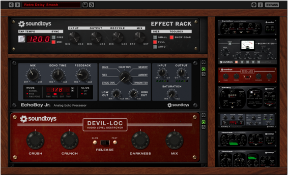 Spring Sale + Soundtoys Releases Effect Rack Plug-in For Purchase Outside the Soundtoys 5 Bundle