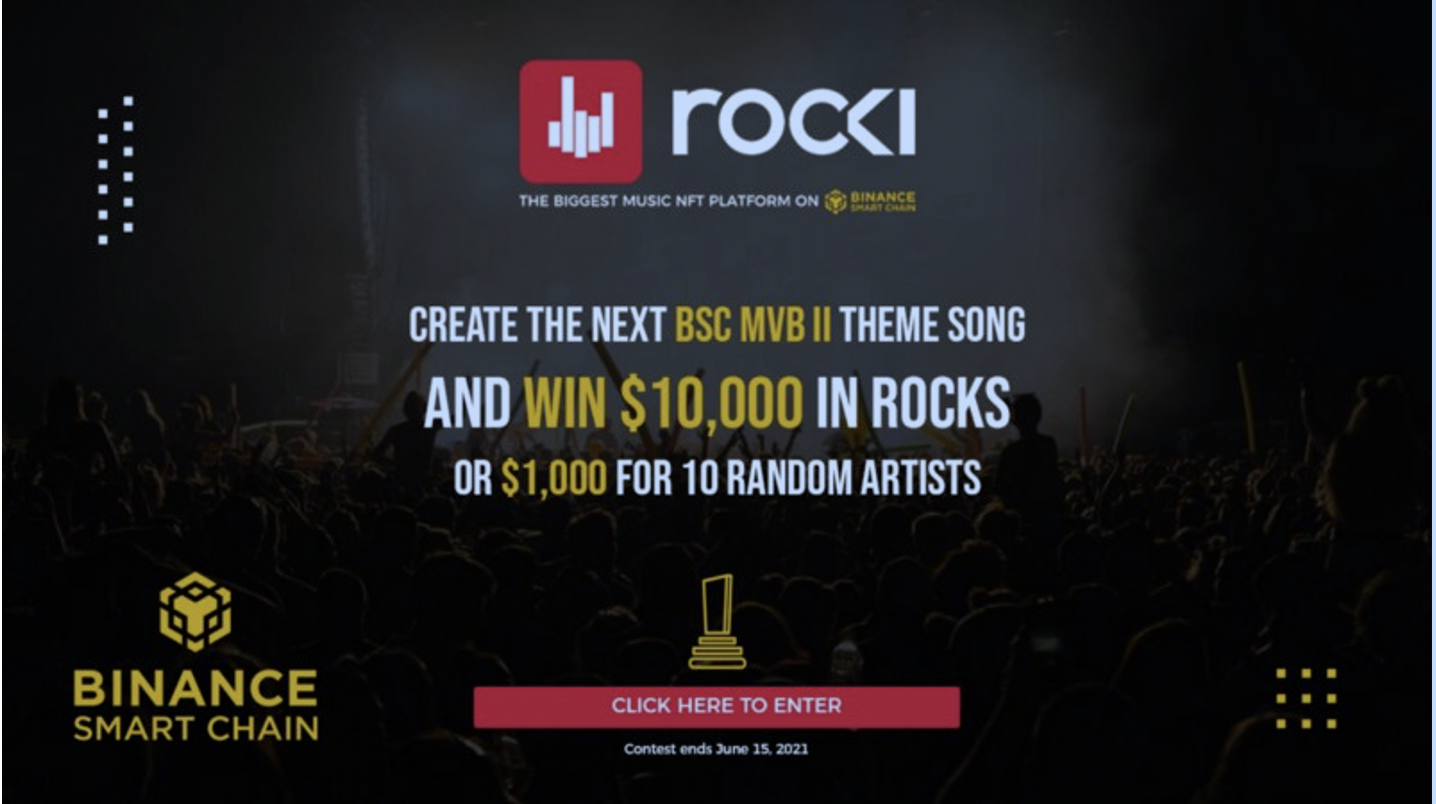 Submit Your Track And Win $10,000 In ROCKS Crypto from ROCKI