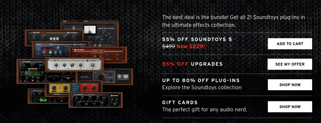 The Soundtoys Black Friday Plugin Sale Is HERE!