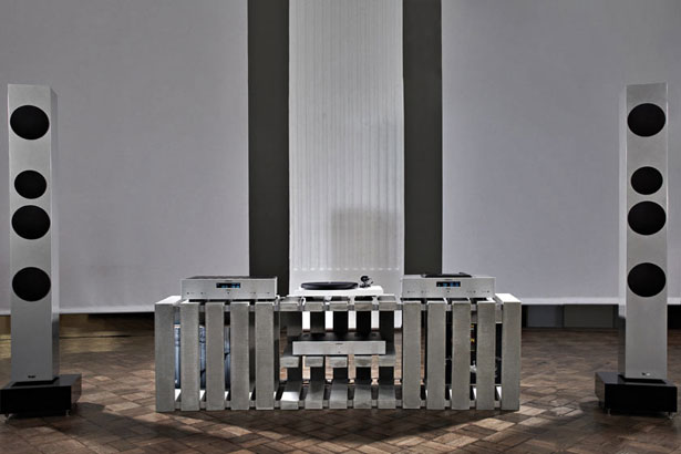 Get Your Bauhaus On With This Thorax Concrete Modular Stereo Rack