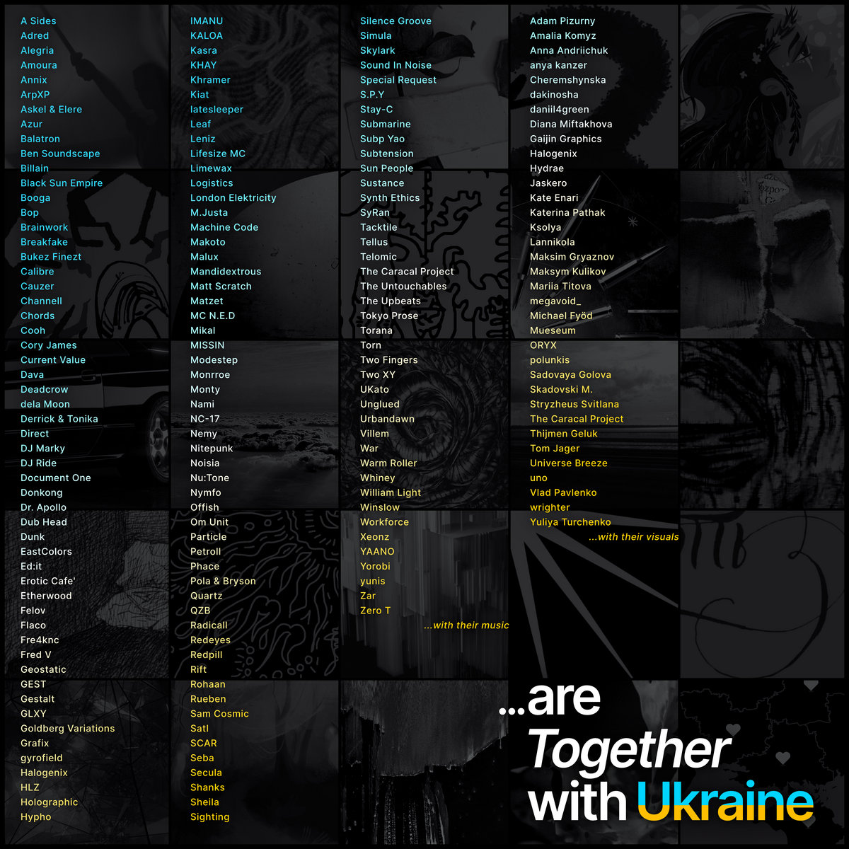 Noisia, DJ Ride, Direct, Halogenix, Modestep, Monty & More Contribute To 136-Track Ukraine Charity Compilation