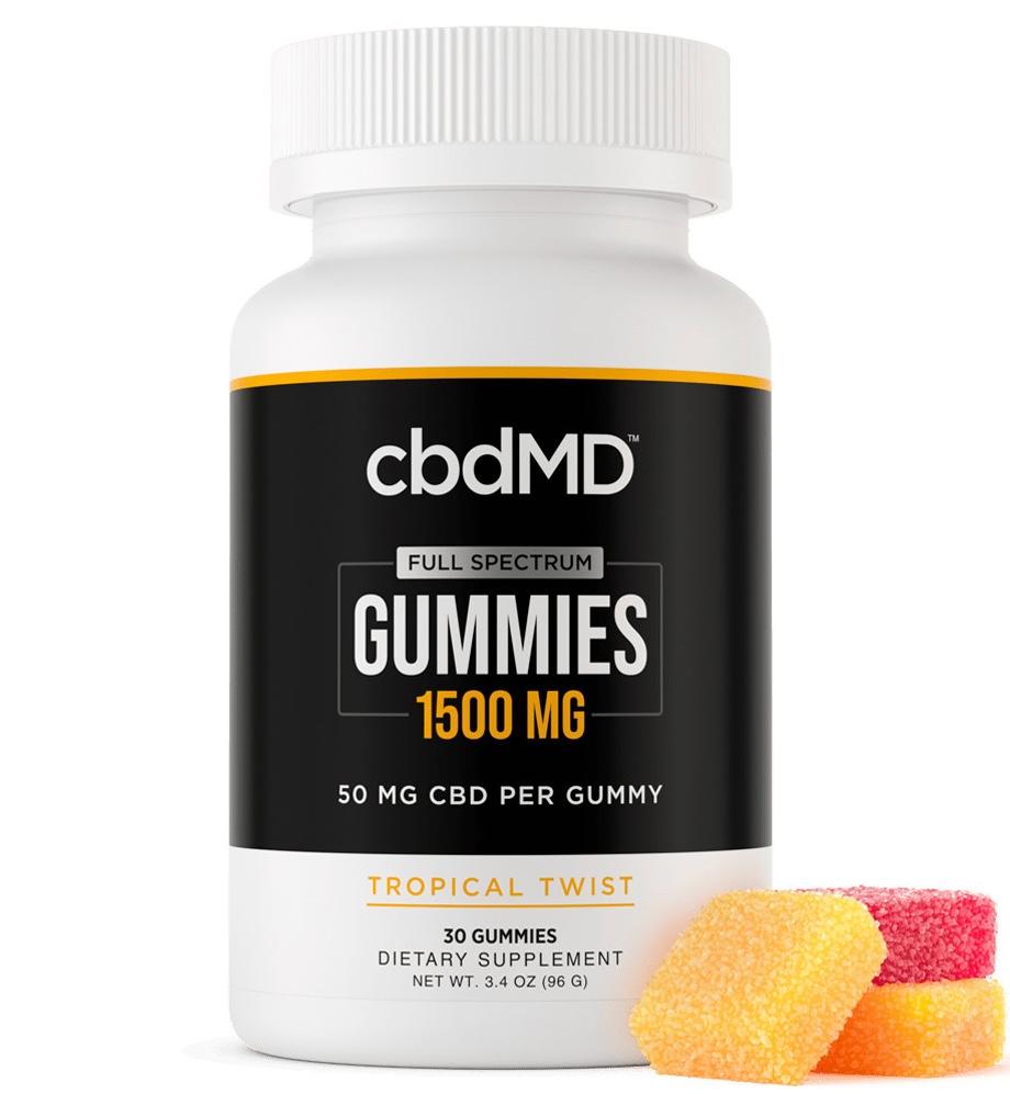 cbdMD, Tropical Twist Gummies