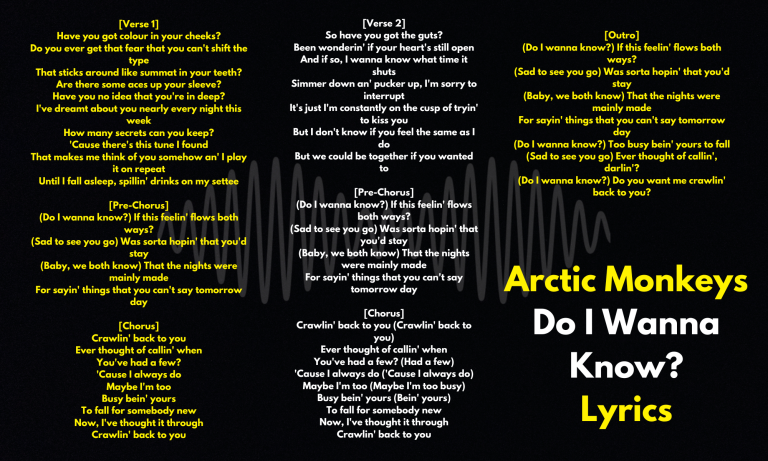 Do I Wanna Know? Arctic Monkeys Lyrics and Meaning: A Study in Romantic Tension - Magnetic Magazine