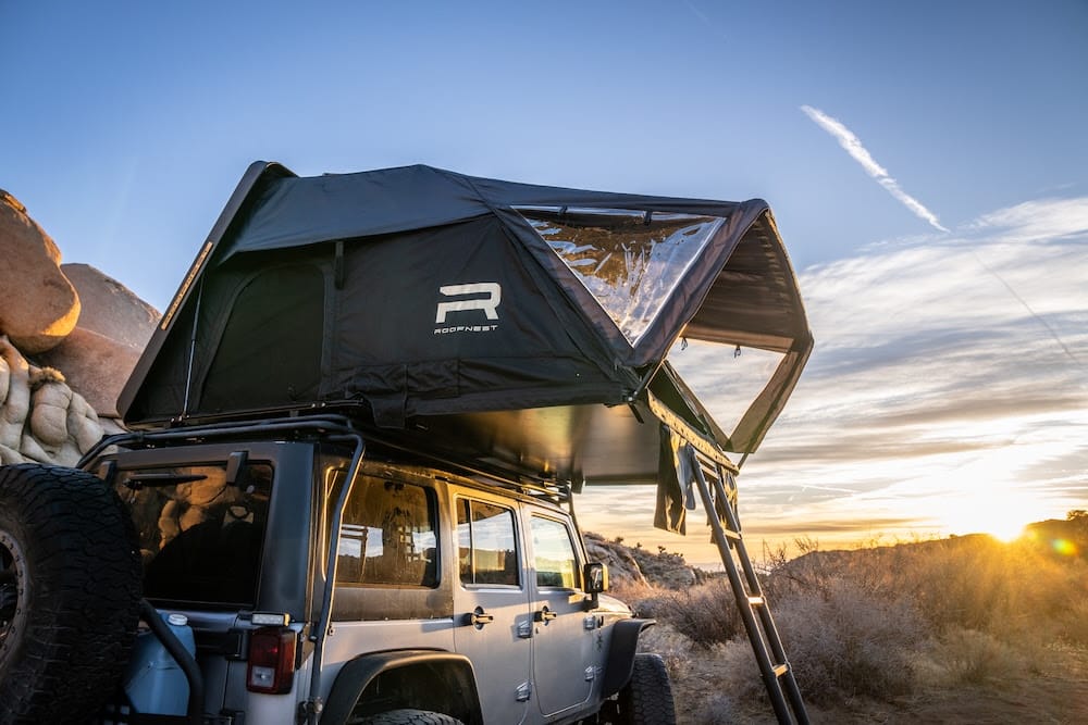 The Roofnest Rooftop Tent Sleeps Four Adults, Sets Up in Seconds, and Changes Everything