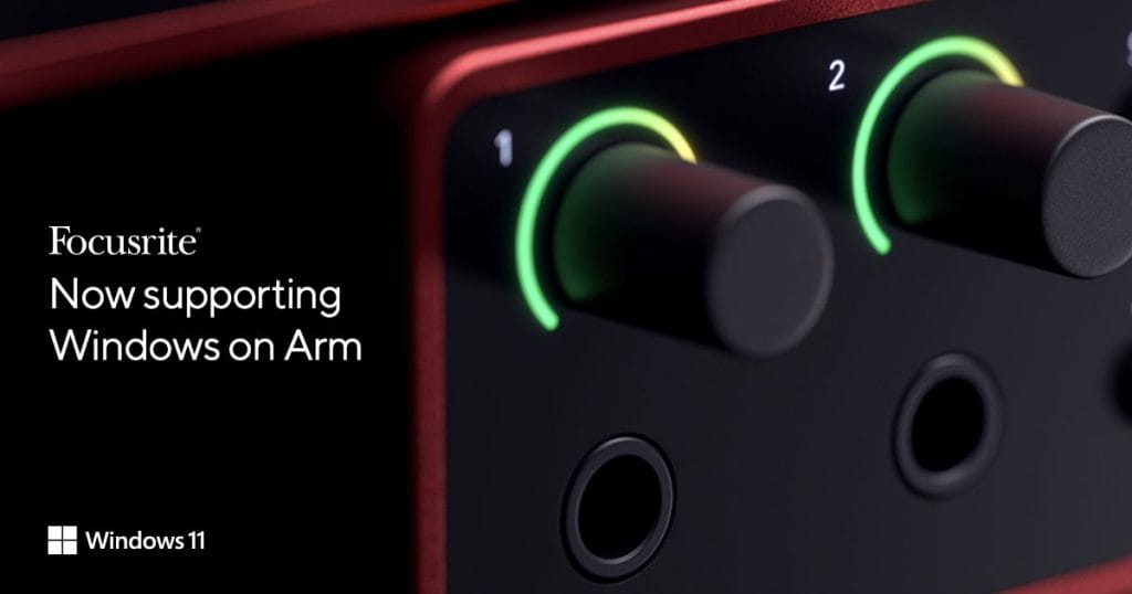 Focusrite Adds Full Windows on Arm Support for All USB Interfaces