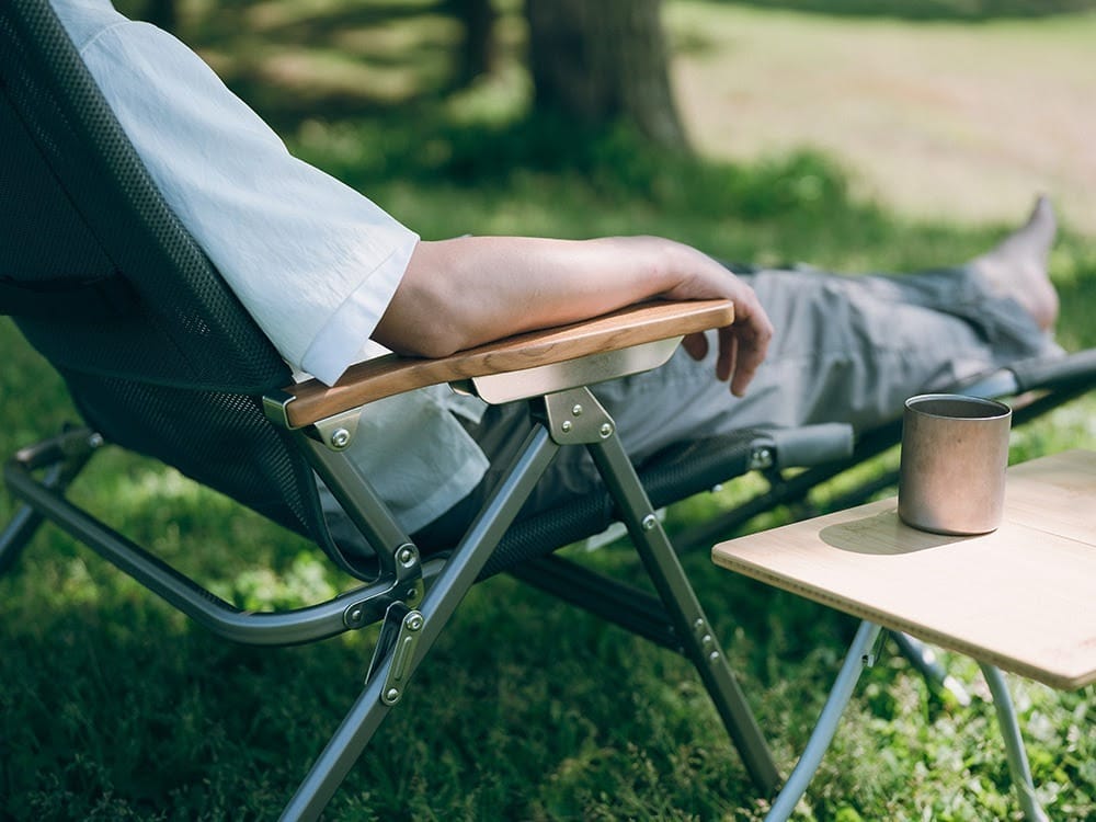 Reset Outside: Snow Peak's Reclining Chair Wide For Fall Sessions