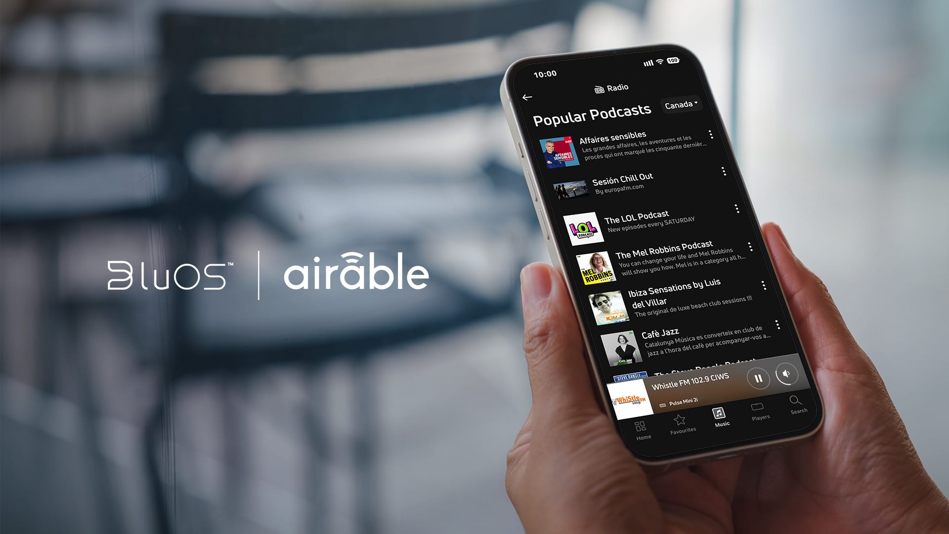 BluOS Integrates 85,000+ Radio Stations and 105,000 Podcasts via airable