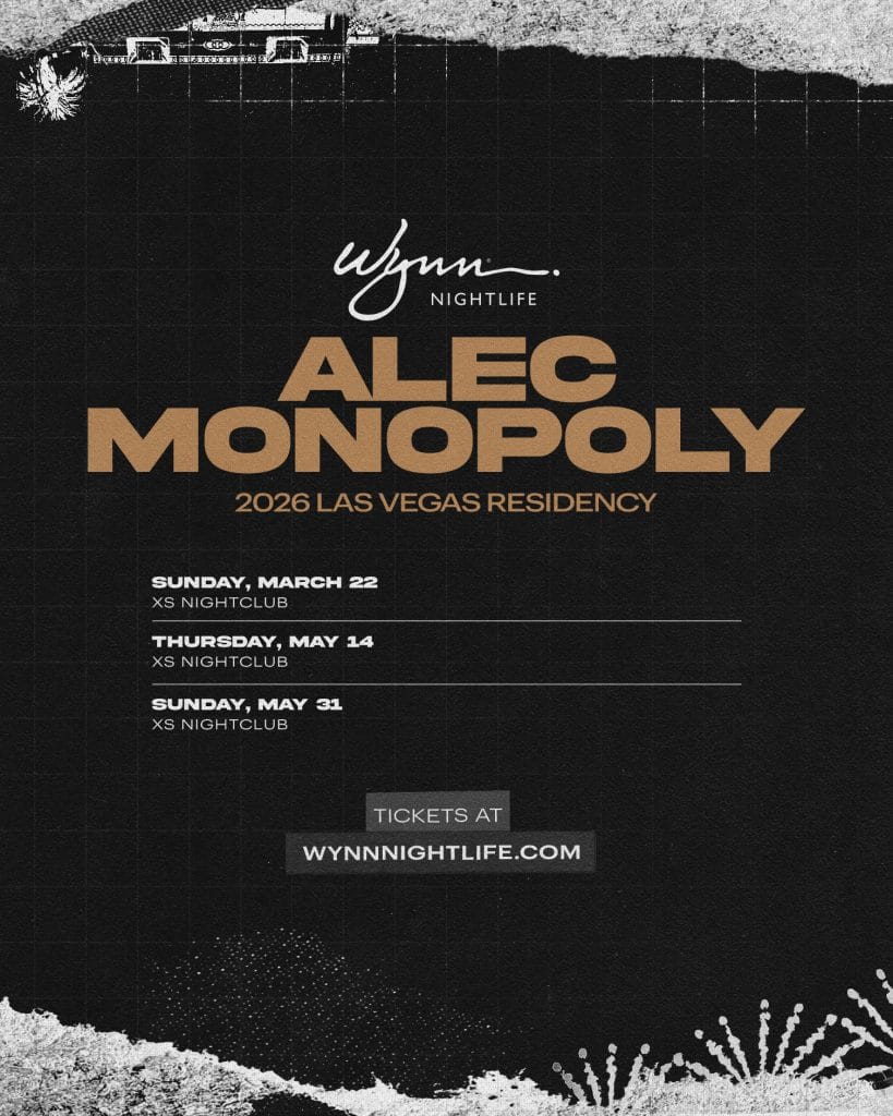 Alec Monopoly、Calvin Harris、HUGEL他がXS Las Vegasのレジデンシーロスターに加わる