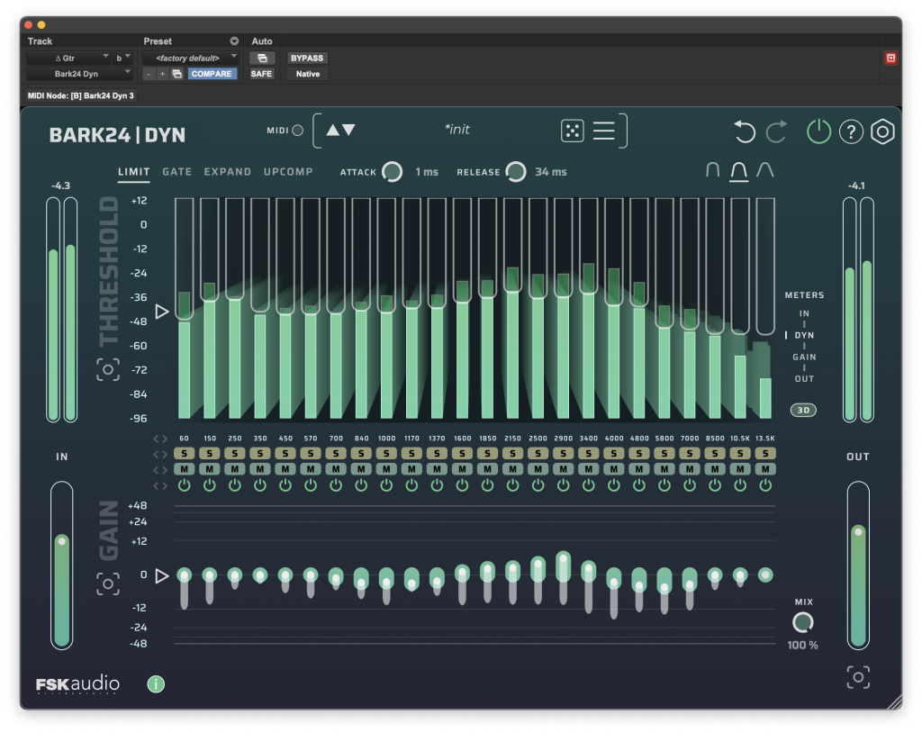 FSK Audio、Bark24に高度な処理機能を追加|Dyn