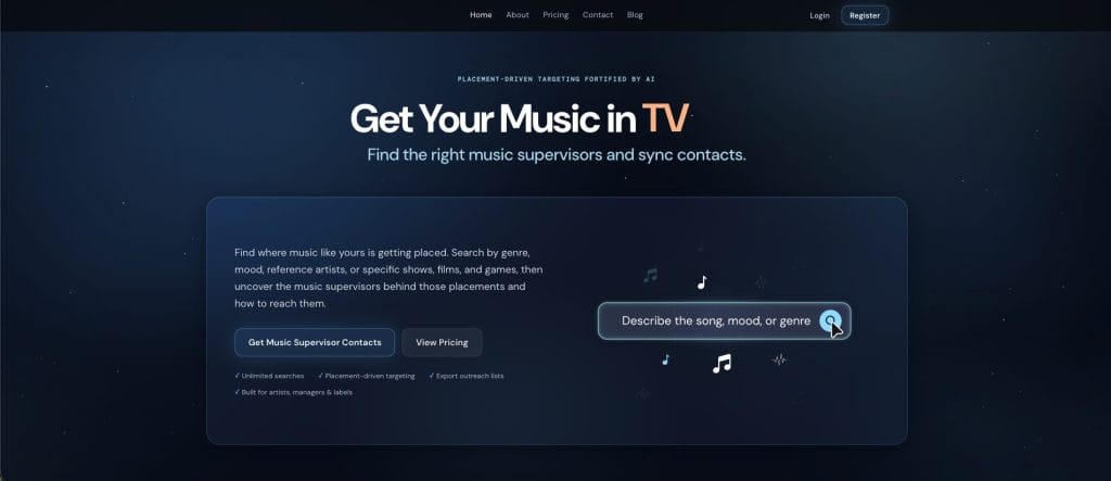 SyncPlacement Launches With a More Targeted Take on Music Sync Research