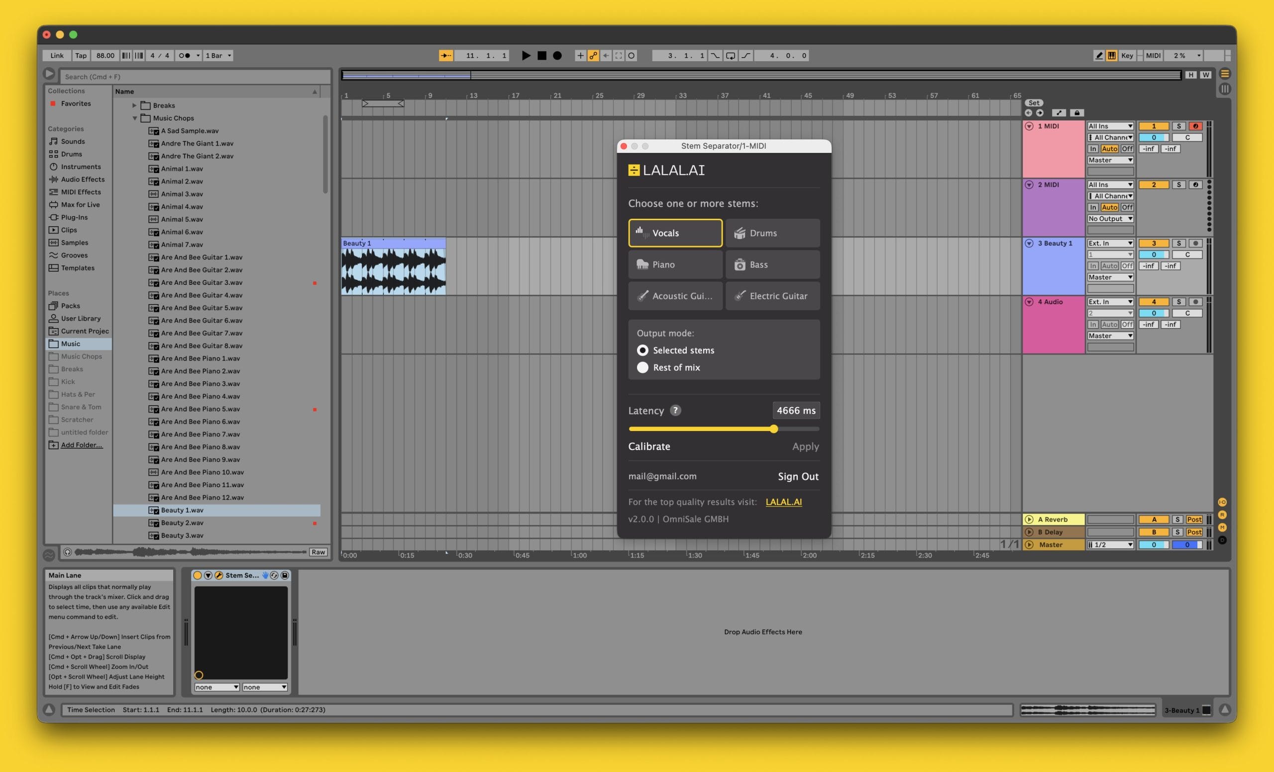 LALAL.AI Expands VST With Six-Stem Separation Inside the DAW