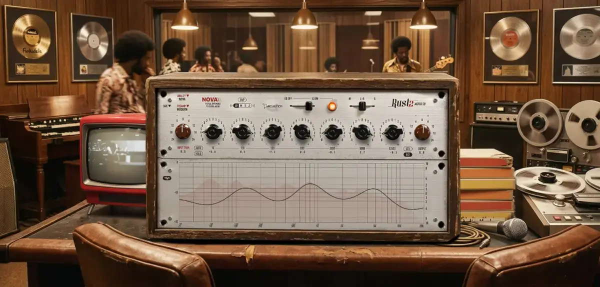 Acustica Audio RUST 2 Adds NOVA Saturation To A Passive EQ Design
