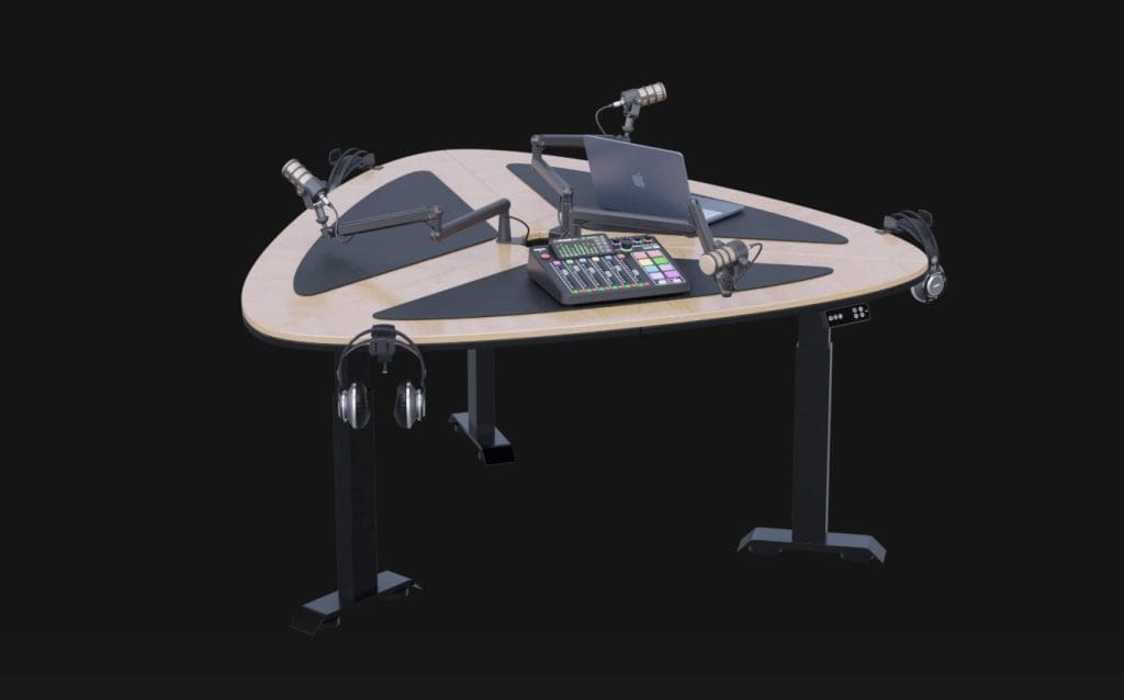 Buso Audio Podcast Rise Is A $3,130 Desk For Serious Group Recording