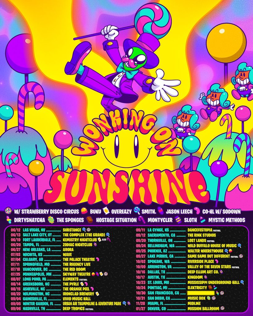 WonkyWilla, Wonking On Sunshine Tour