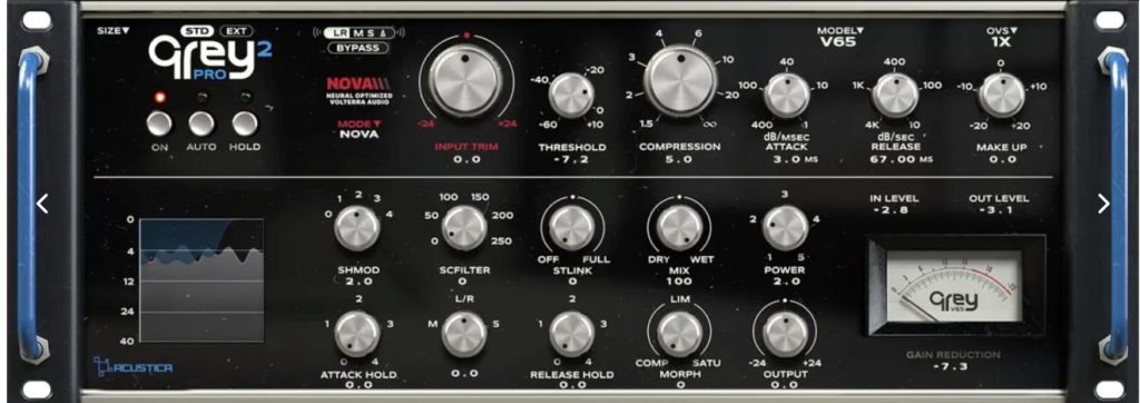 Acustica Audio GREY PRO 2 Gives Producers Three VCA Compressor Flavors In One Plugin