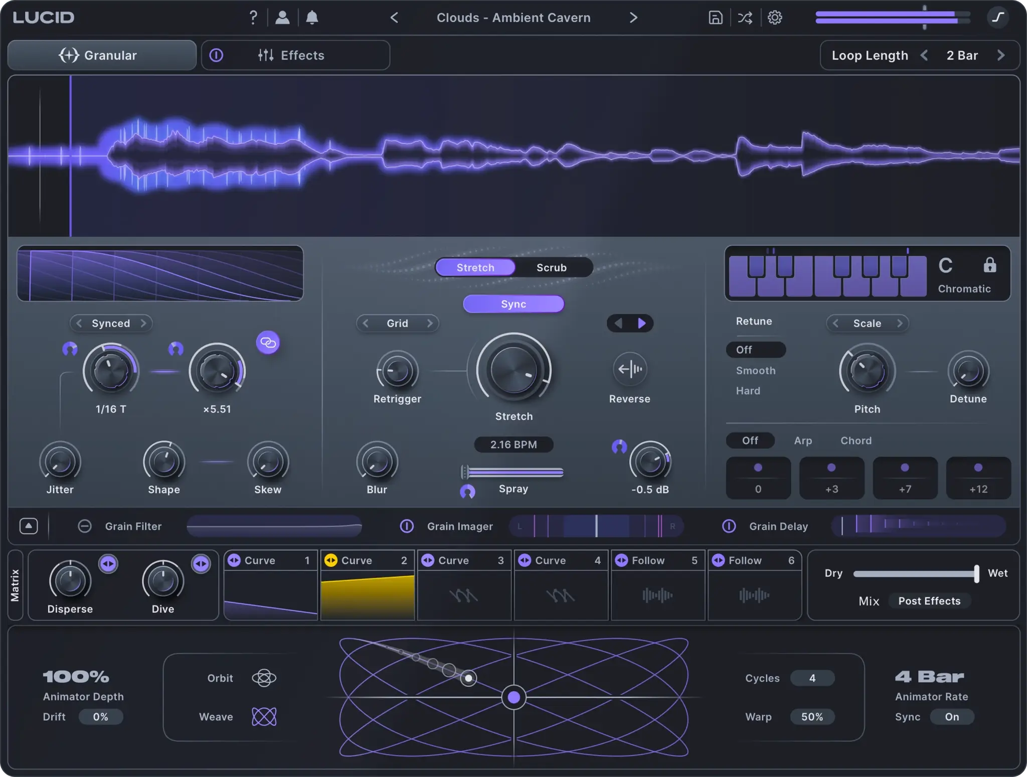 Minimal Audio Lucid Turns Granular Effects Musical