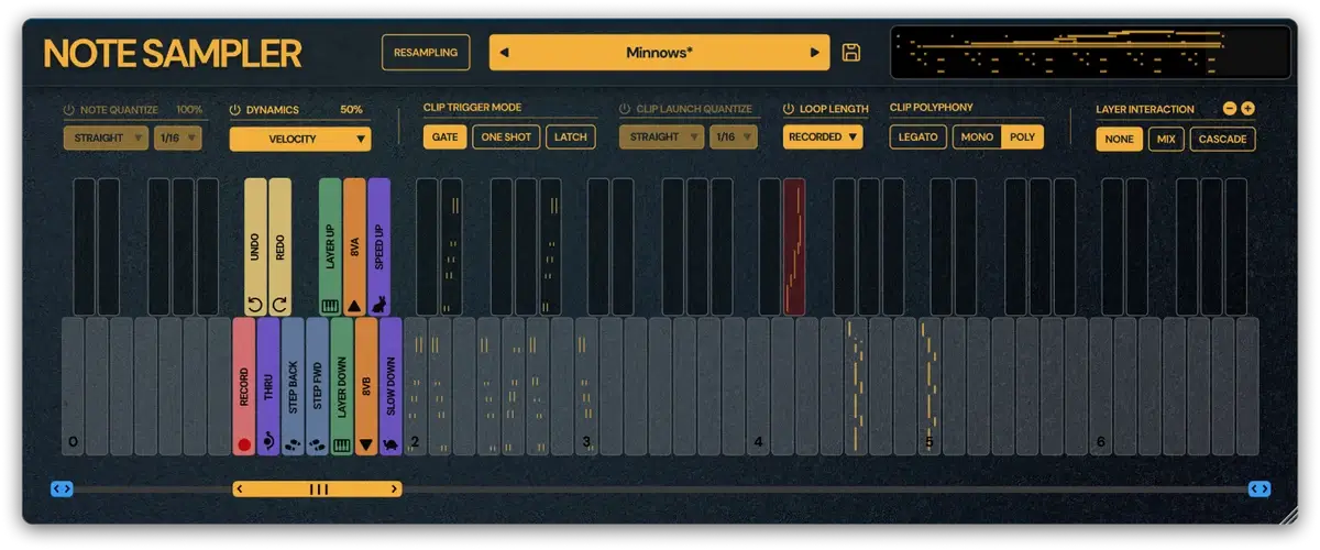 Osterhouse Sounds Note Sampler：MIDIのアイデアを演奏可能なキーボードスケッチパッドに変える