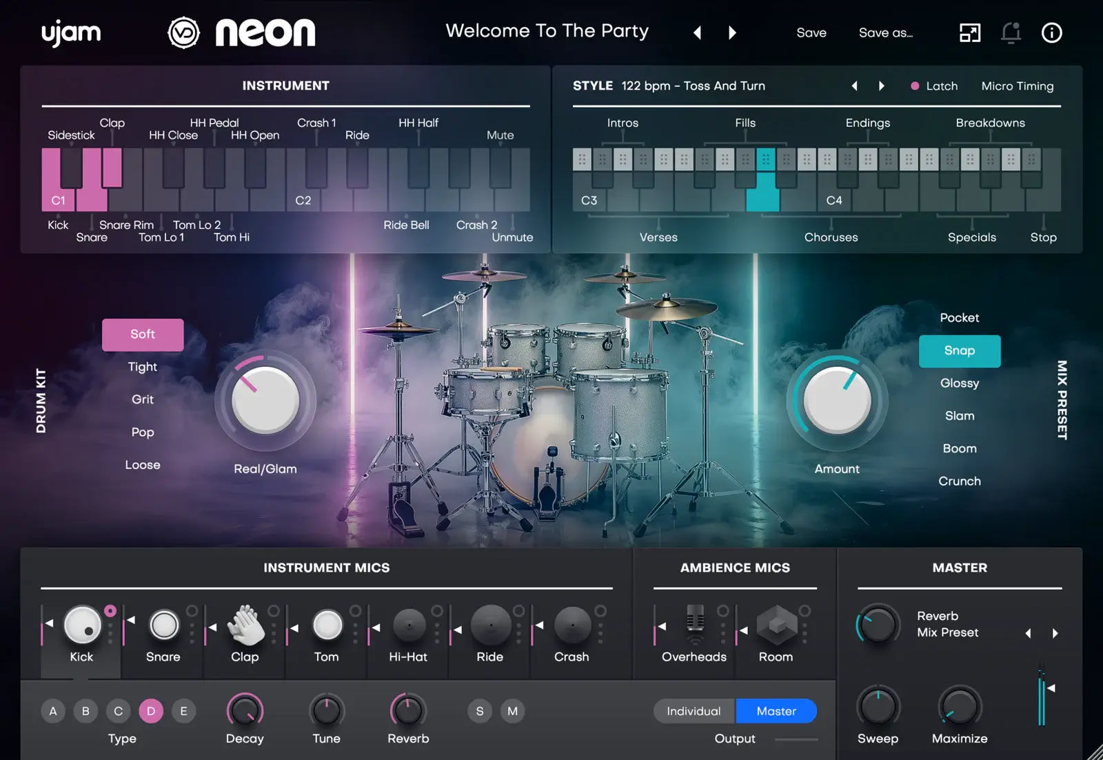 UJAM NEON Adds Human Feel to Electronic Drums