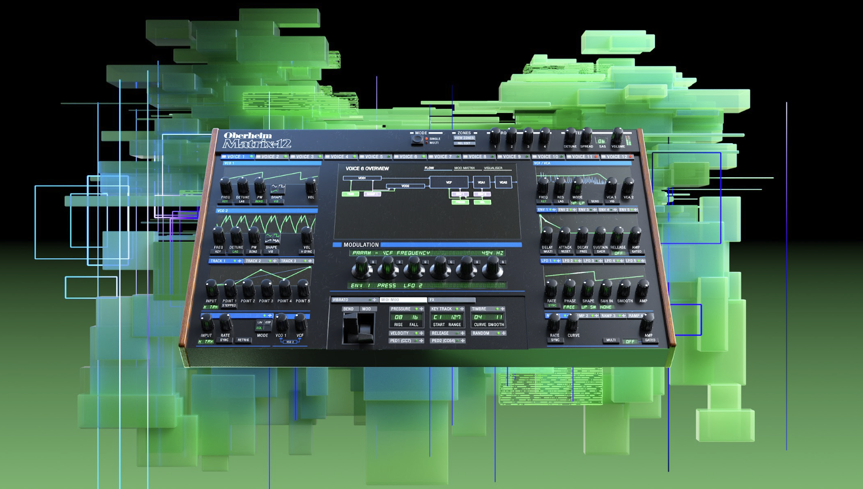 GForce’s New Oberheim Matrix-12 Finally Makes Modulation Visible
