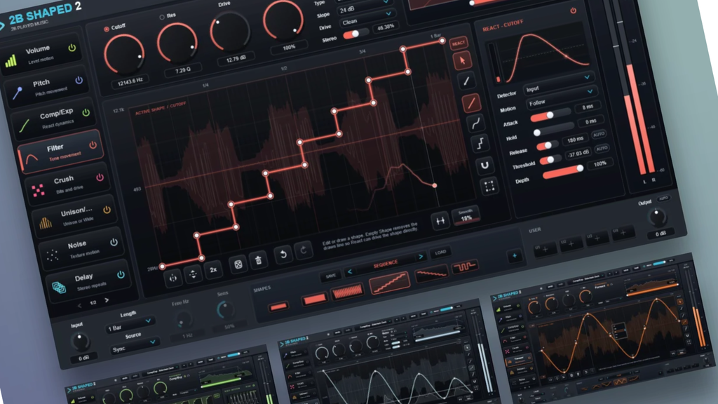 2B Shaped 2 Packs Seventeen Effects Into One Plugin